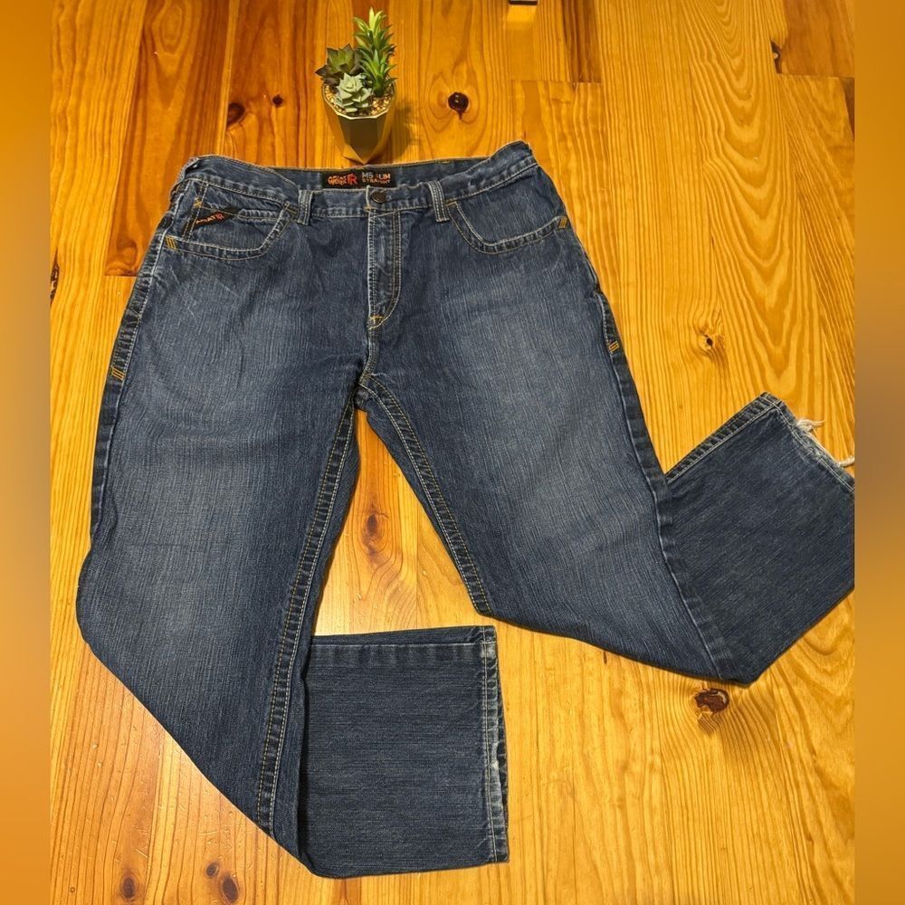 Ariat Work Flame Resistant FR Jeans Men's 38/32 Work M5 Slim Straight Jeans